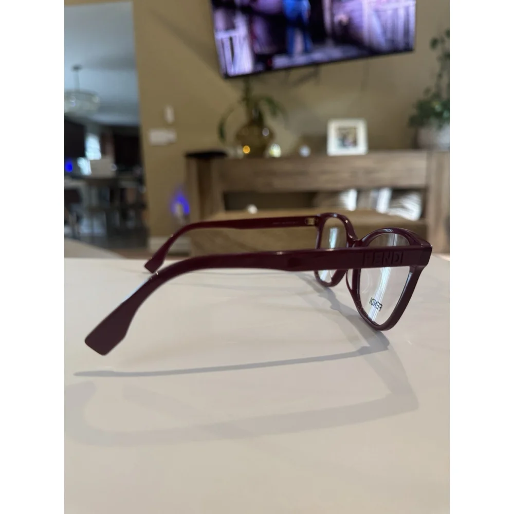 NEW FENDI EYEGLASSES FENDI FE50018I 066 BORDEAUX EYEWEAR